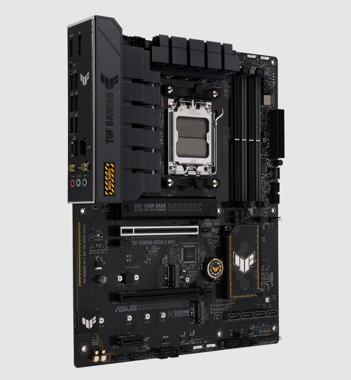  B650 ATX Motherboard: AM5 Socket For AMD Ryzen 7000/8000 Series Processors<br>4x DDR5, 4x SATA 6Gb/s, PCIe 4.0, 1x M.2 Gen5 + 2x M.2 Gen4, USB 10Gbps, 2.5Gb LAN, Wi-Fi 6E + Bluetooth 5.3, Realtek 7.1 AUdio, HDMI/DP  